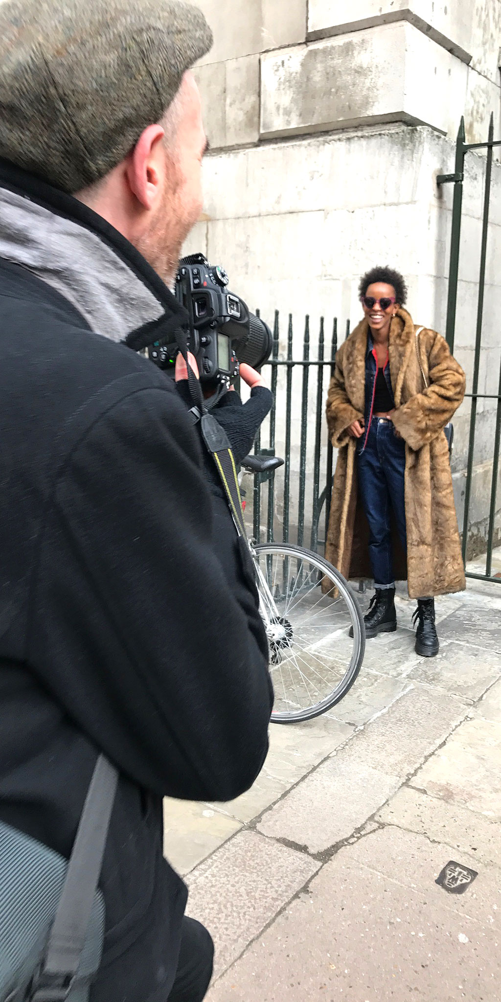 Female model wearing colour-changing Catch London frames