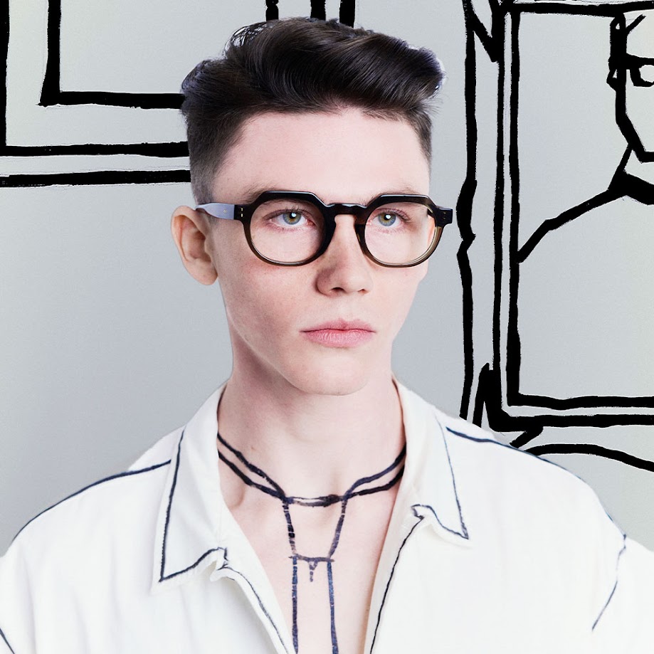 Optical frames [Model wearing Tom Davies TD709 Col.2074,TD708 Col.2069,TD706 Col.2062 and TD677 Col.1943 Glasses] to suit every face shape and style